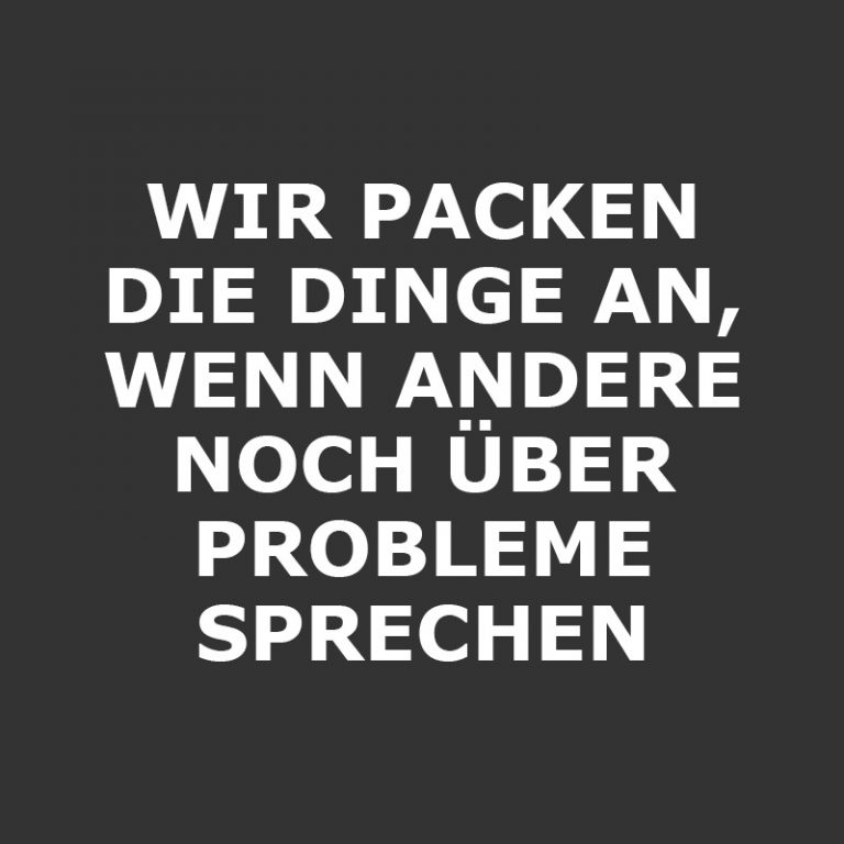 Wir sind Optimisten und Opportunisten.